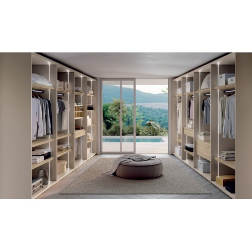 Modern Walk-In Closet Wardrobe with Accessories