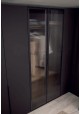 Elegant Wardrobe with Glass Doors