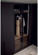 Elegant Wardrobe with Glass Doors